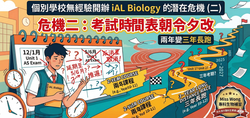 個別學校無經驗開辦 iAL Biology 的潛在危機，學生如何自補？（二）
